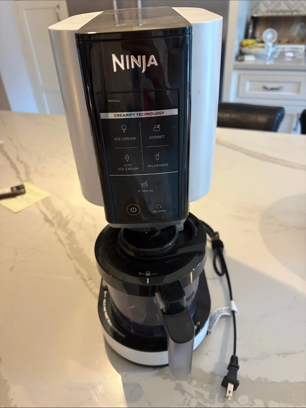 Ninja Ice Cream & Frozen Treat Maker — Black and Silver Finish